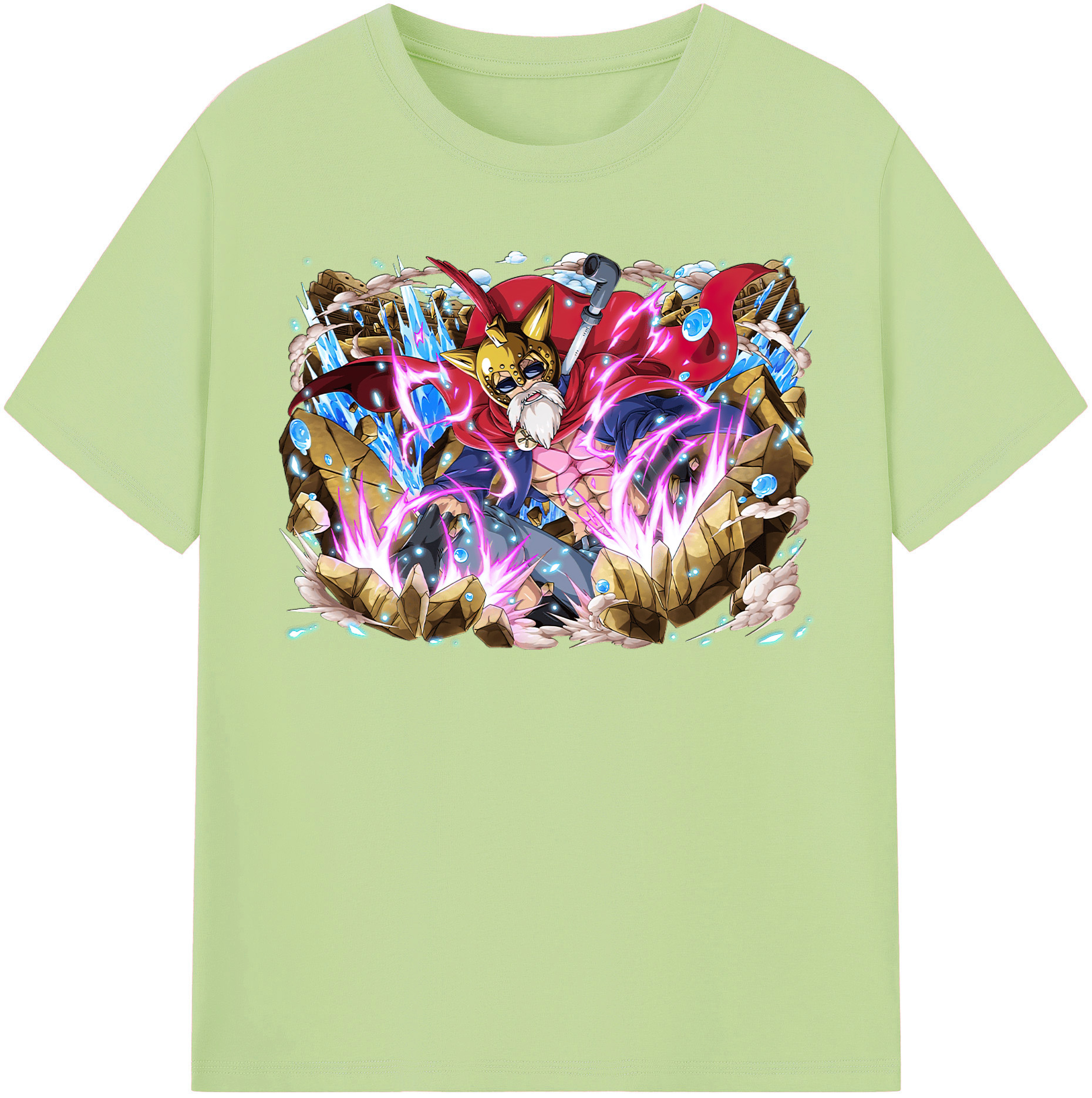 ワンピース モンキー・D・ルフィ ONE PIECE Monkey D. Luffy 綿100％半袖Tシャツ（フロントプリント）
